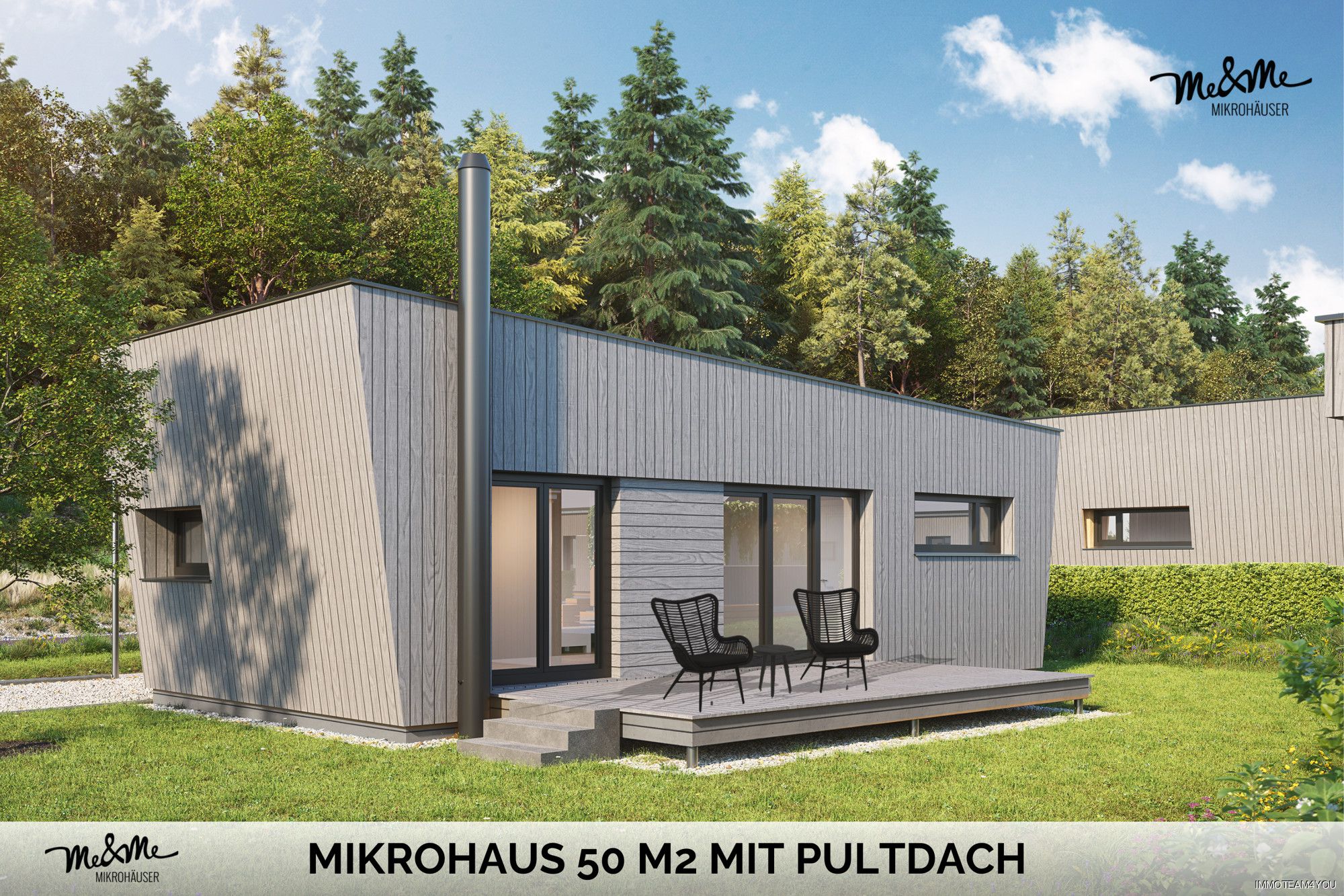 Dein ME & ME Mikrohaus 50 m2 mit 2,5 Zimmer Weniger ist mehr! Made in Austria!