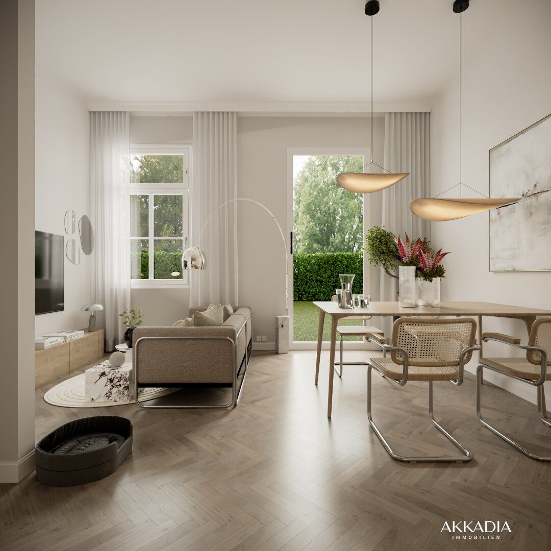 Kleinod mit Stadtgarten | Erhöht gelegen - Gartenwohnung mit Terrasse