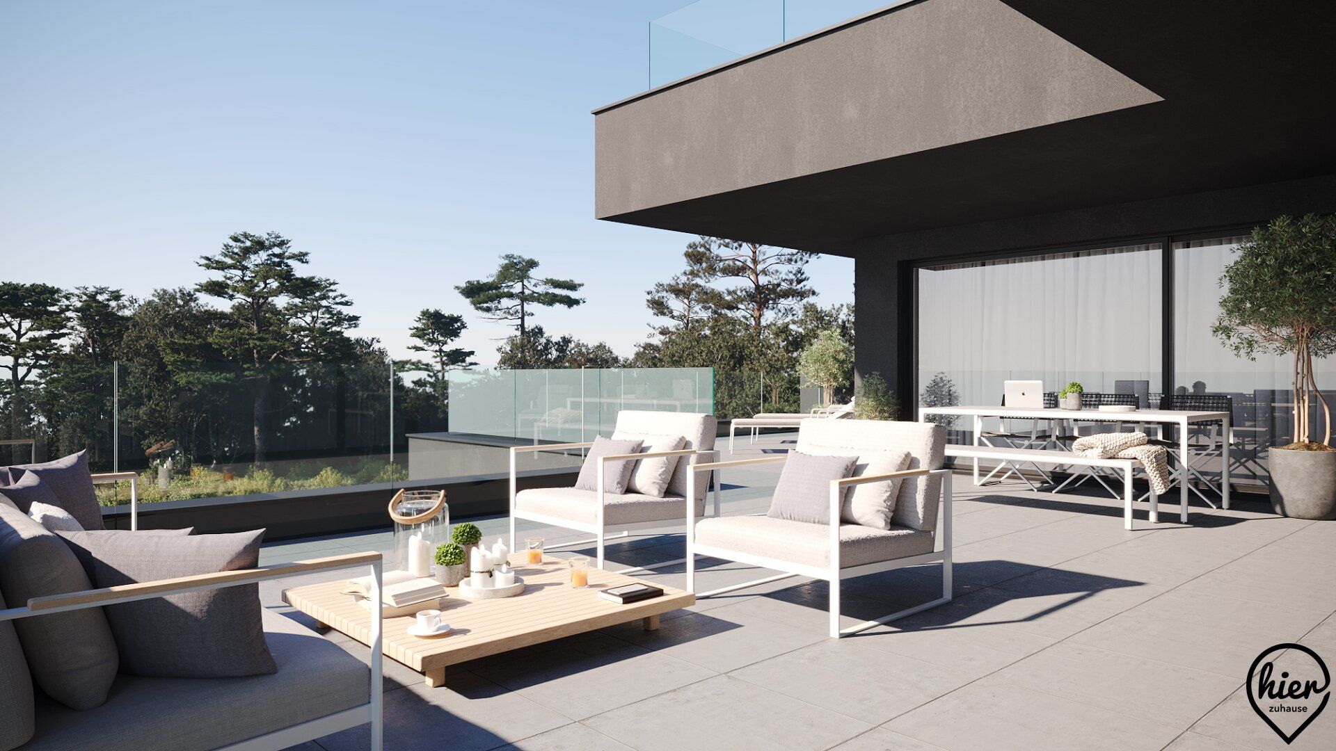 Mariagrün-Leechwald: Penthouse mit Garten. Exklusiv | Ruhig | Grün