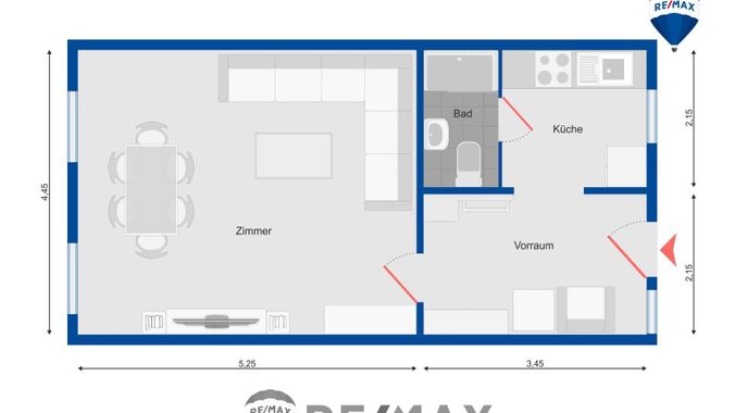 ETW 1050 Wien Grundriss