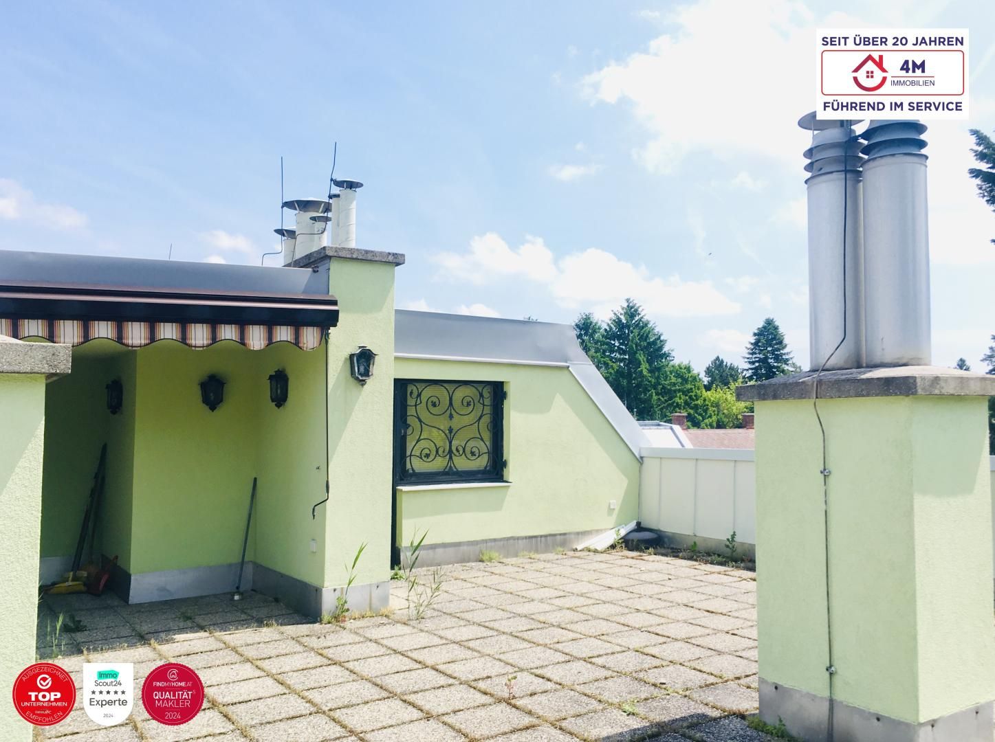 4 Zimmer Neubauwohnung mit uneinsichtbarer Terrasse und Garage in Bestlage des 1230 Bezirkes