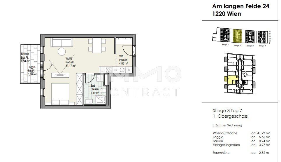 Wohnung – Wien, Kagran - Ansicht 4