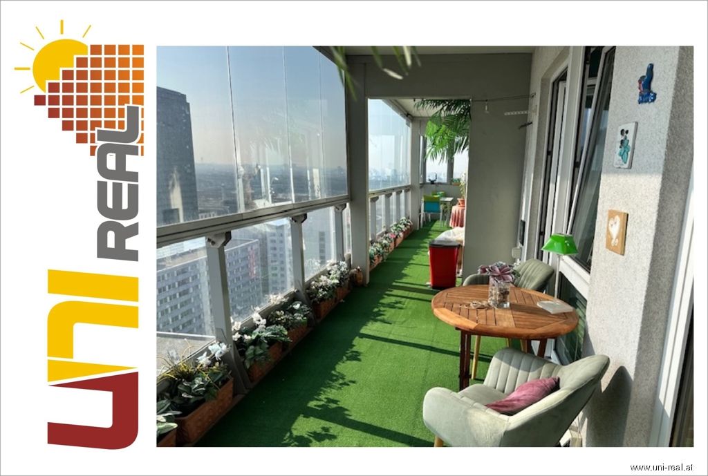 - UNI-Real - Mischek Tower nahe UNO-City mit 28 m² Loggia