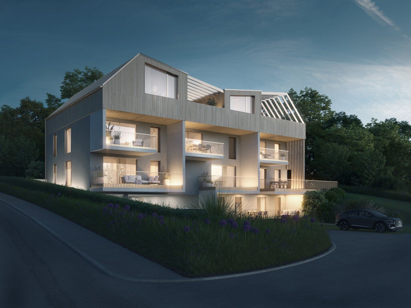 Romantisch in Adnet! Neue 4-Zi. Balkonterrassen-Wohnung!