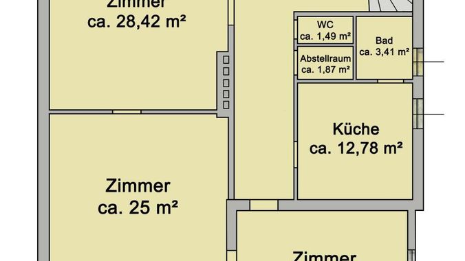Dachgeschoß Skizze