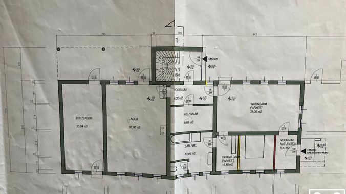 EG Plan Wohnhaus