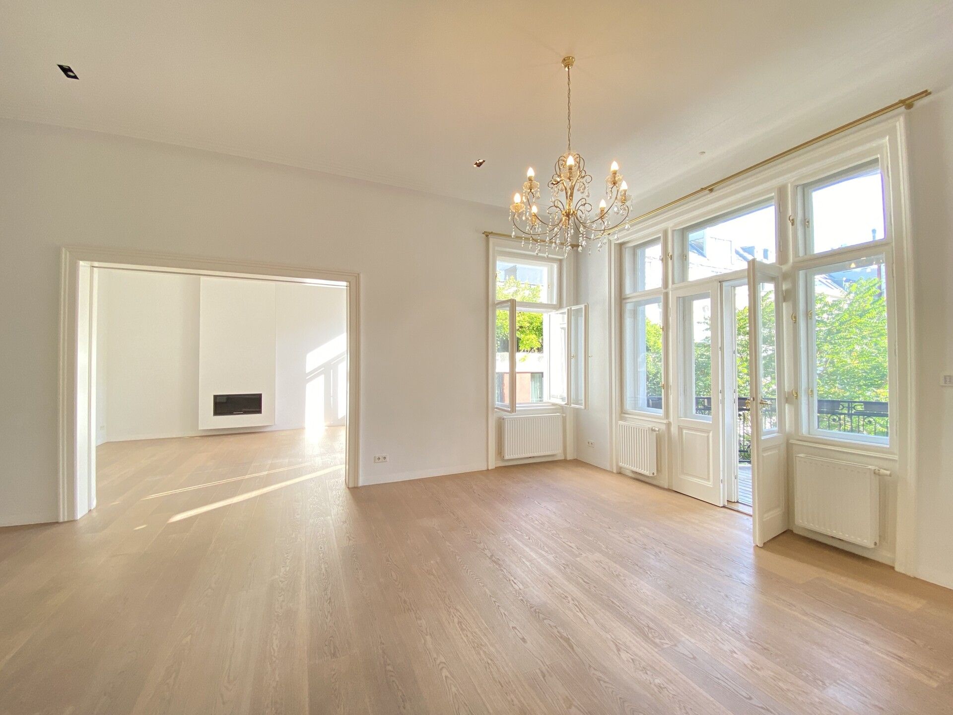 Großzügige, sanierte Altbauwohnung mit Balkon, Stellplatz und Weinkeller im Botschaftsviertel - zu kaufen in 1040 Wien