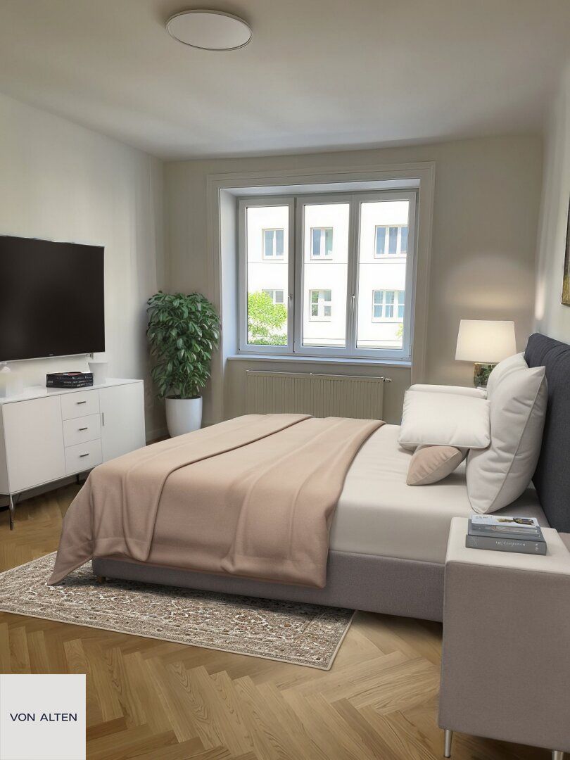 Freier MZ: Befristet vermietet: Sanierte 3-Zimmer-Wohnung