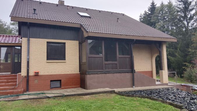 Seitenansicht Osten mit Eingang