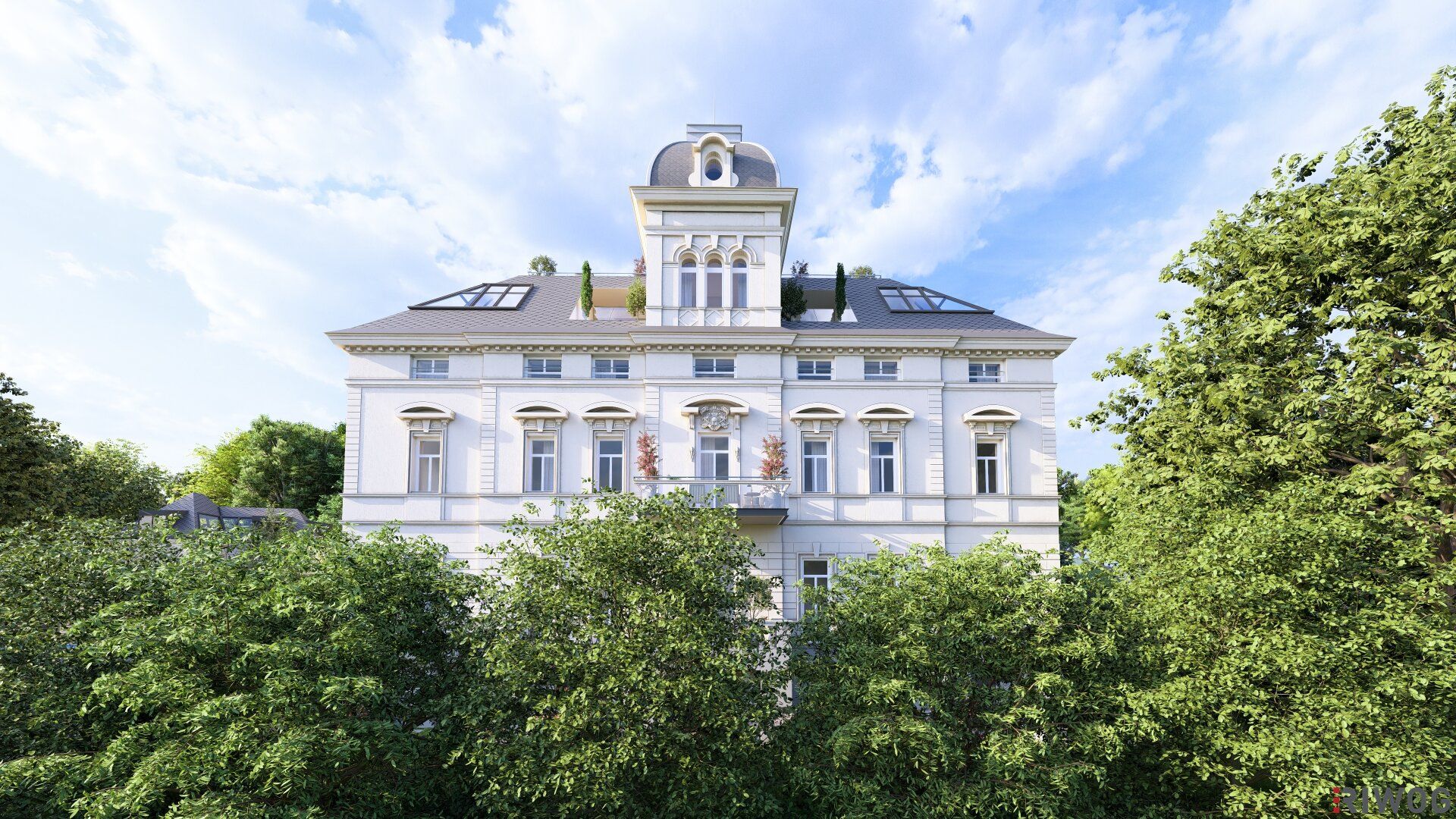 WIENTALBLICK | helle Wohnung in der historischen Villa mit 4,4m Raumhöhe & Blick auf Linde | sanierungsbedürftig | Balkon geplant + Gartenoption |