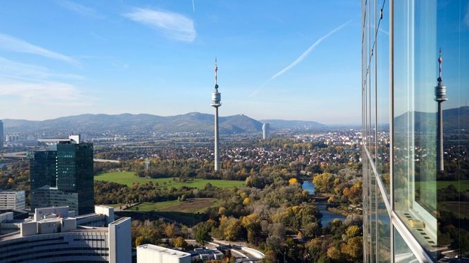 1220 Wien, Wagramer Straße 17 IZD Tower Ausblick