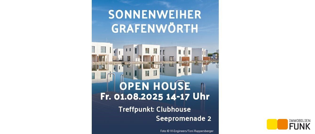 Mein Haus am See. Sonnenweiher Grafenwörth. Open House am Fr.,1.8., 14 bis 17 Uhr.