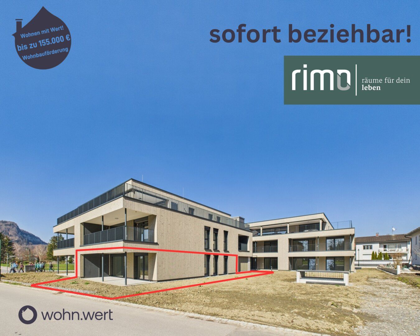 4-Zimmer-Gartenwohnung in Götzis - Ruhelage / Top B2
