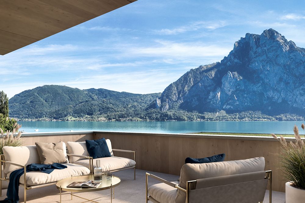 Dolce Vita am Traunsee! Garten-Maisonette mit privatem Badeplatz