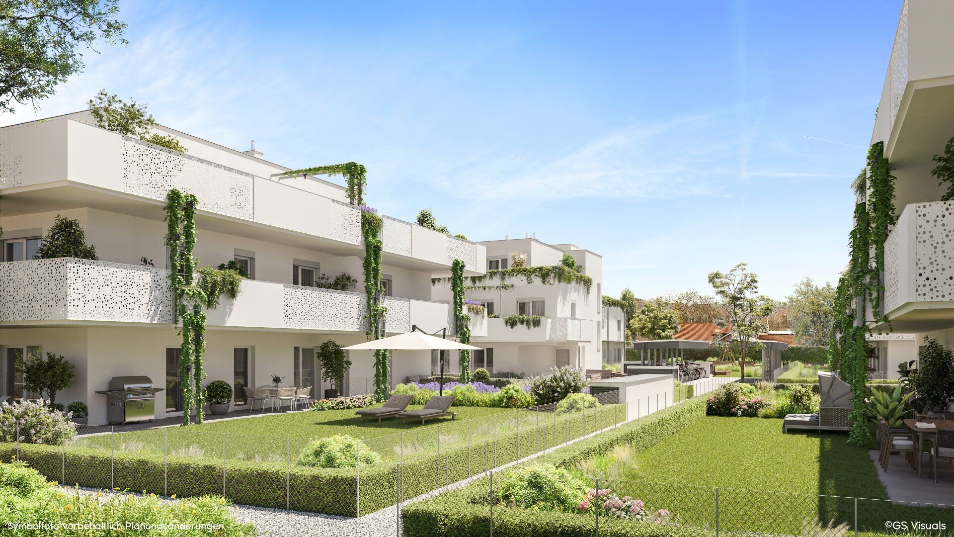 THE VINEYARD. 2 Zimmer Wohnung mit Top-Balkon.