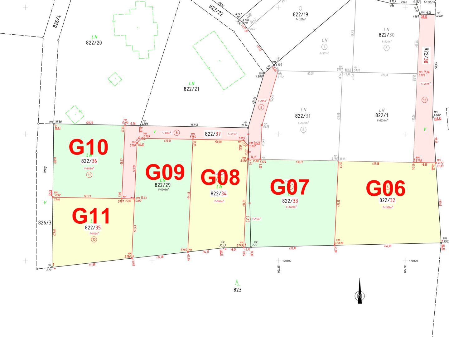Baugrund G08 in ruhiger Aussichtslage, weitere Grundstücksgrößen verfügbar - Mehr