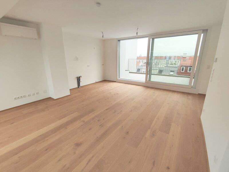 Modern wohnen in Meidling! DG-3-Zimmer-Erstbezug mit Sonnenterrasse - Top79