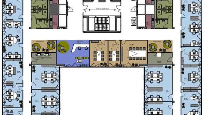 Gebäude C, 5.OG - 1.418,70 m²