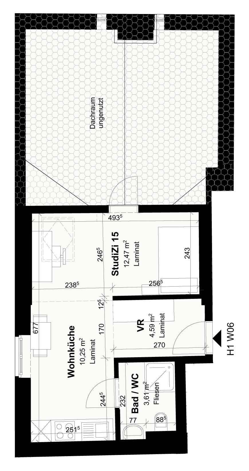 Möblierte 2-Zimmer-Übergangswohnung - Pauschalmiete inkl. Strom & Heizung