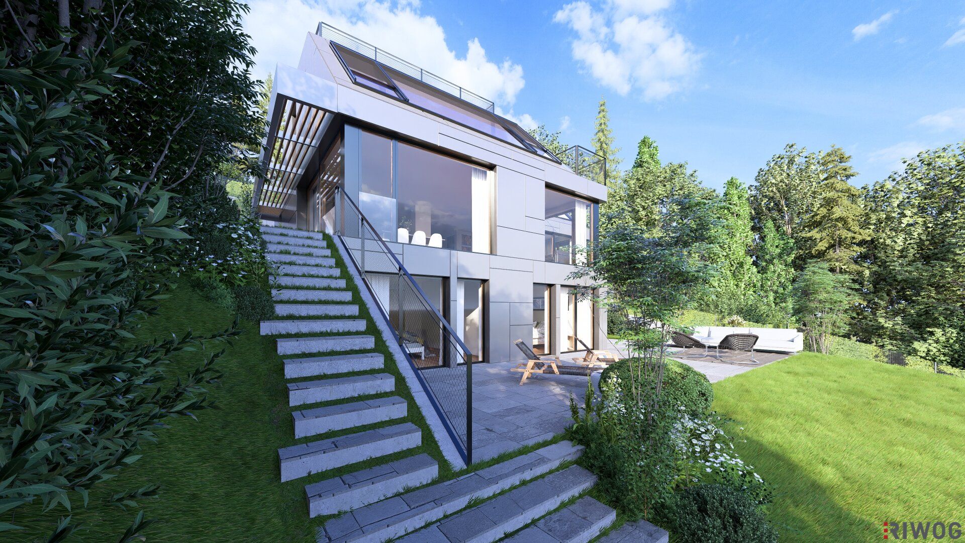 Baubewilligte Villa mit viel Platz in Grünlage - Ansicht 4