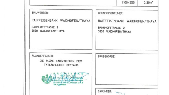 Umbau Obergeschoß Seite 1