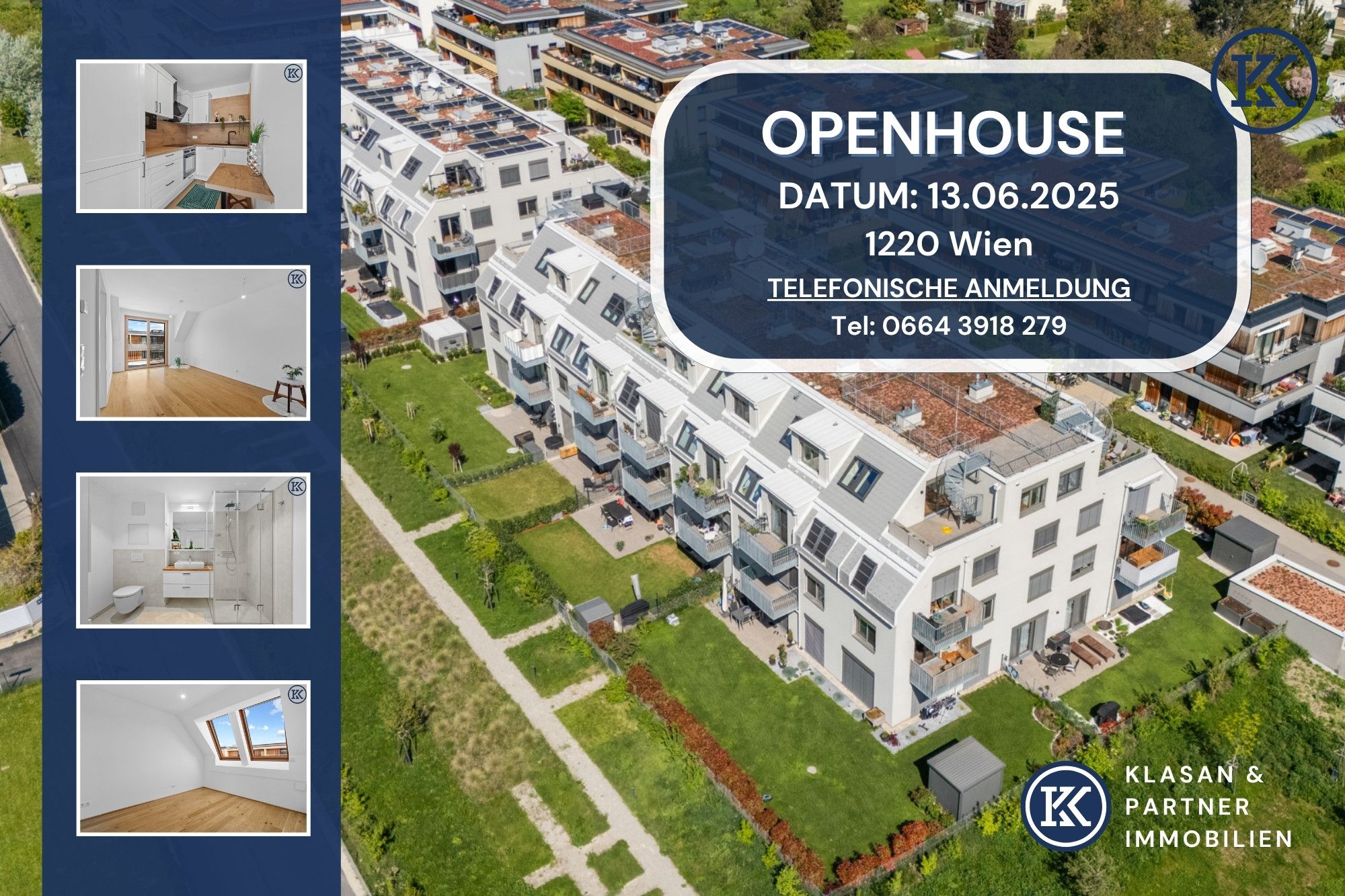 OPEN HOUSE am 13.06. ab 12:00 Uhr Ihre moderne Wohlfühloase im 22. Bezirk