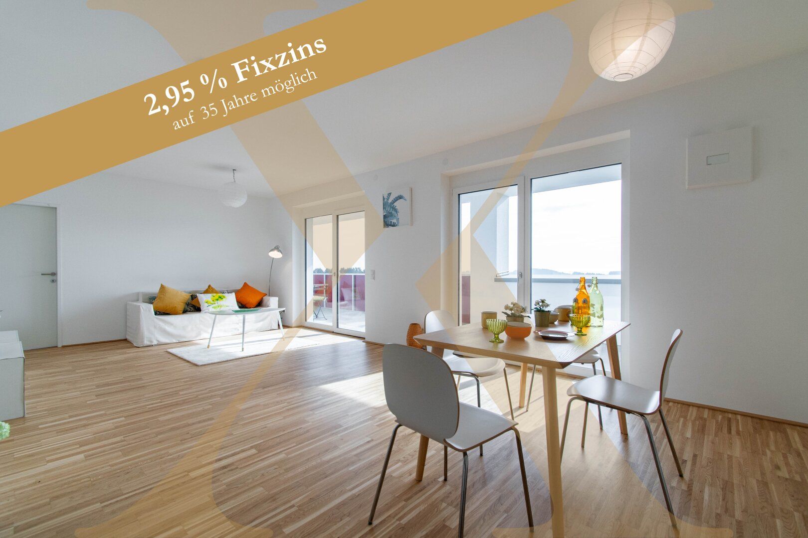 PROVISIONSFREI - Erstbezugs 4-Zimmer-Wohnung samt riesen Loggia/Balkon in Haibach i. M. zu verkaufen!