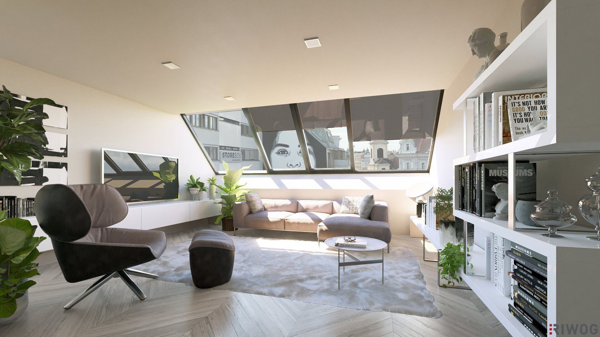 GROHGASSE 10 | hochwertig ausgestattete 5-Zimmer Dachgeschoßwohnung mit hofseitigem Balkon | Fernwärme | Klimaanlage plus Bodenkühlung