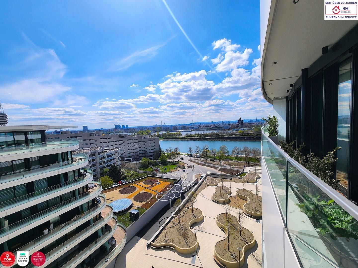 Exklusive Mietwohnung in den Danube Flats- Concierge, Spa, Pool & vieles mehr
