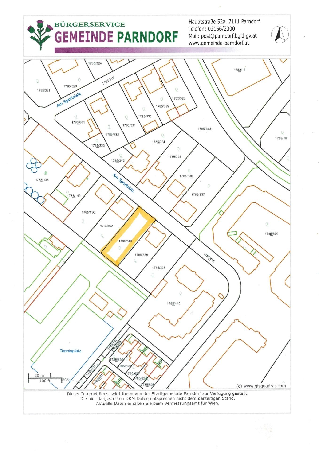 Attraktives Baugrundstück in Parndorf - 1123 qm für 398.000 € - provisionsfrei (Provisionsfrei) - Ansicht 2