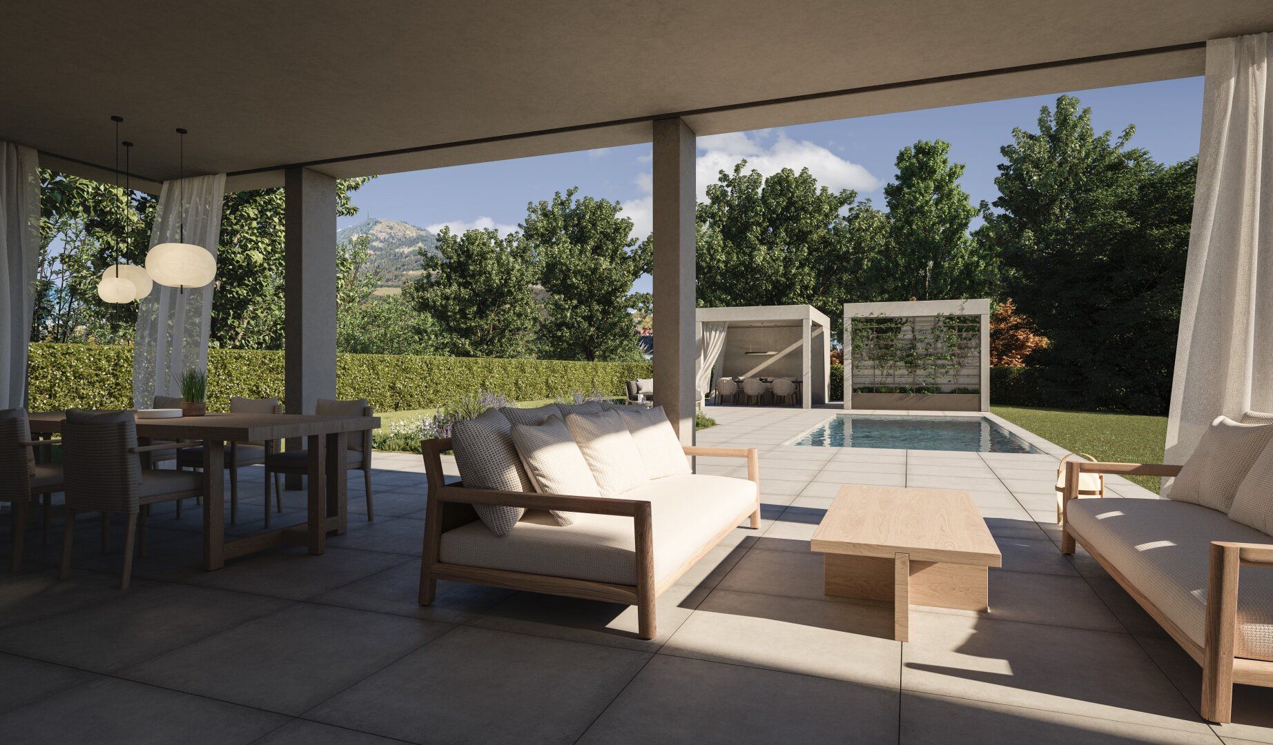 BAUSTART ERFOLGT - Exklusive Erstbezugs-Wohnung mit traumhaftem Garten & Pool direkt an der Salzach in der Josefiau!
