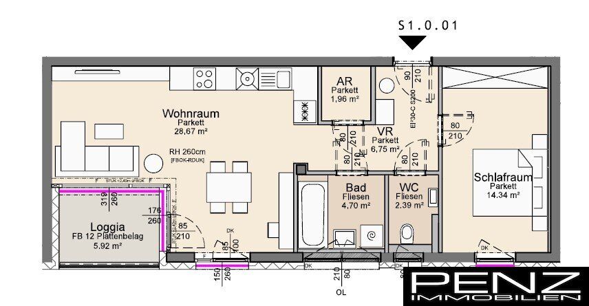 LINZ URFAHR: Neubau Anlegerwohnung in Auberg-Toplage
