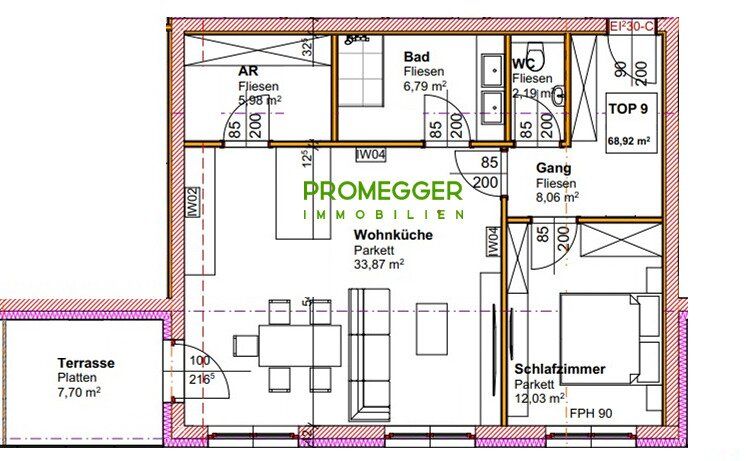 Wohnung – Aigen im Ennstal - Ansicht 3