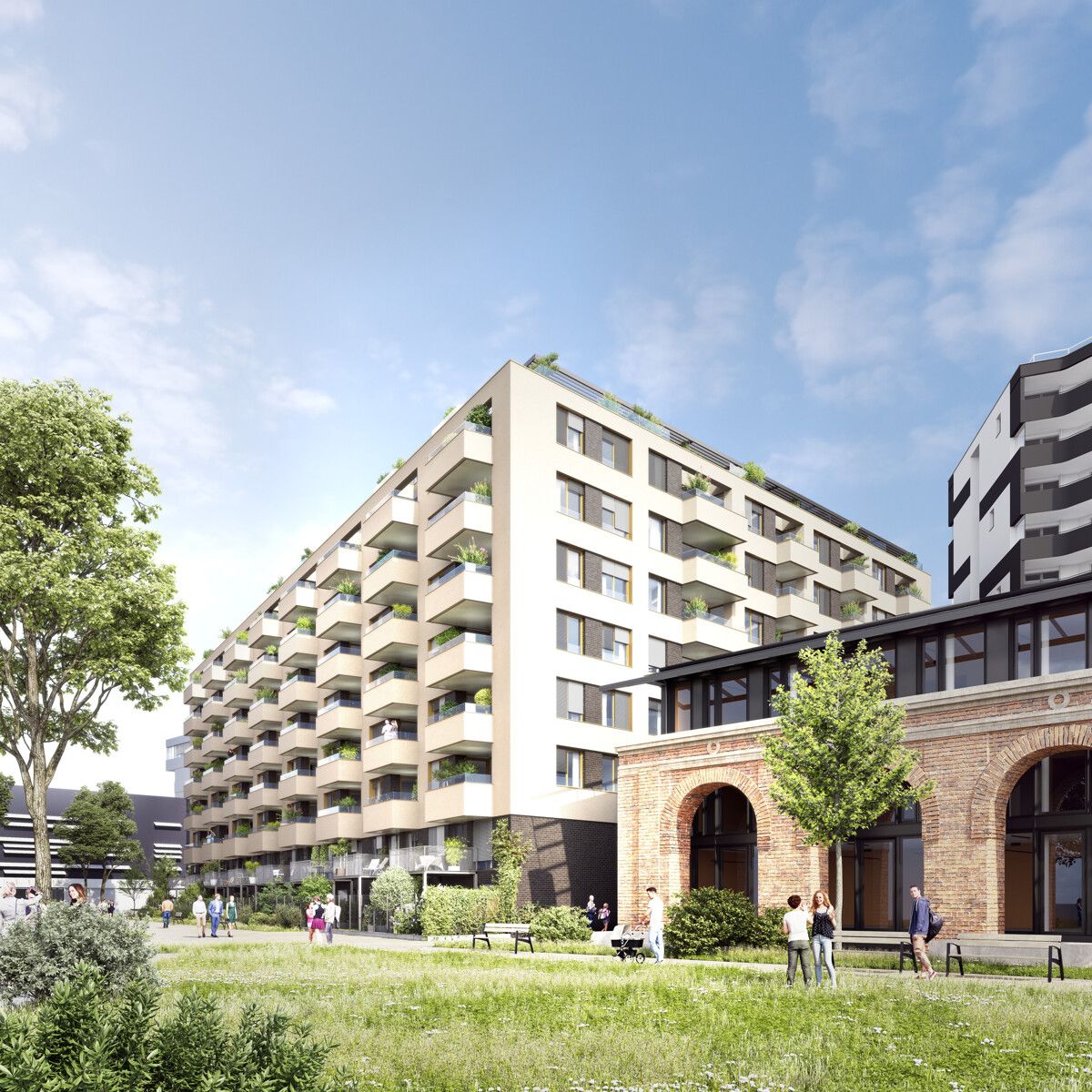 2 room retreat in prime location: Directly at the main train station: Commission-free + Completion in October