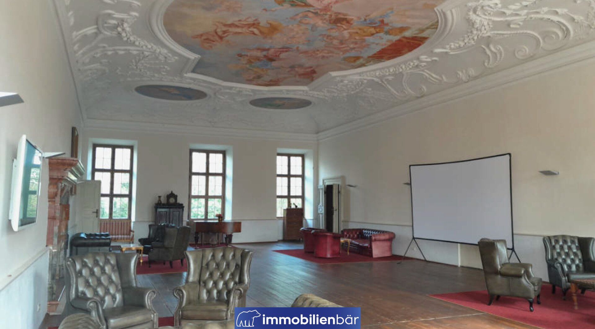 Repräsentative Büroflächen im Schloss mit Küche und Besprechungssaal - Ansicht 4