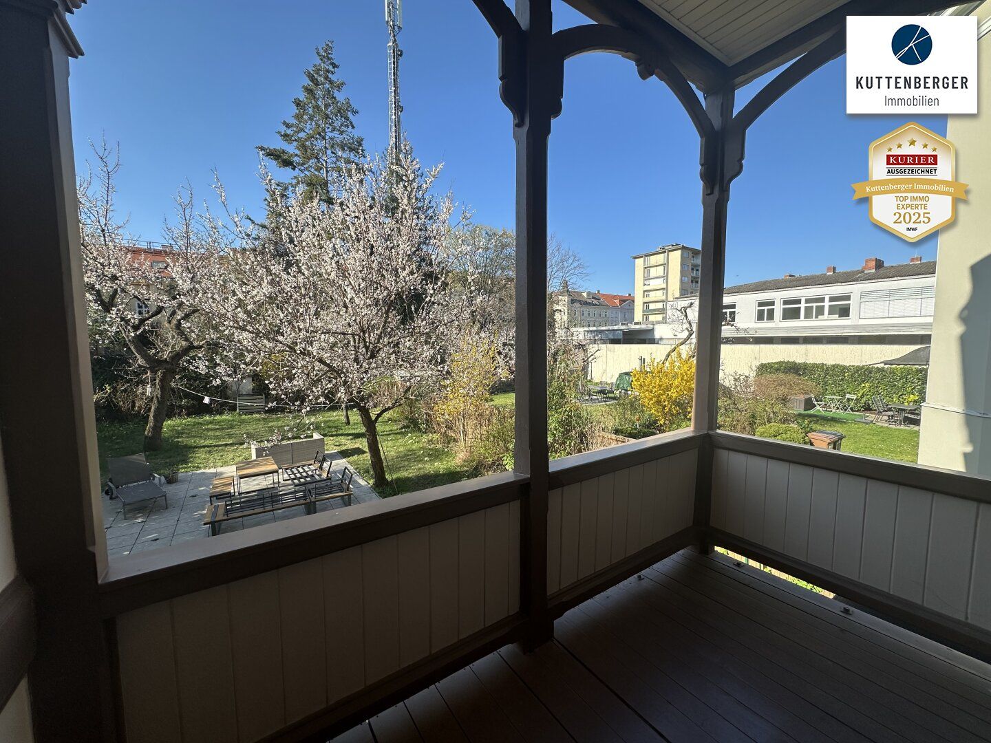 Schöne Altbauwohnung im Herzen von Krems mit Veranda und Gartenbenutzung