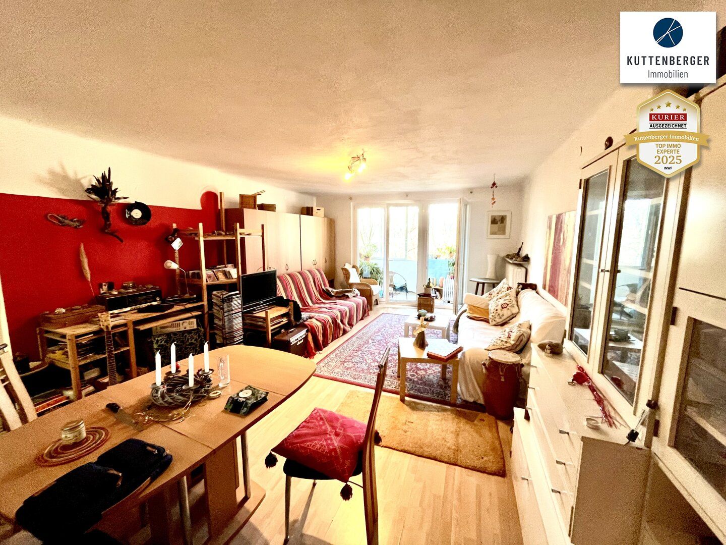Nahe Casino Baden! vermietete (bis 31.10.25) Dachgeschoßwohnung in Top-Lage: 1 Zimmer, Loggia & Grünblick zum Kurpark Baden, Niederösterreich für nur 149.999,00 €!