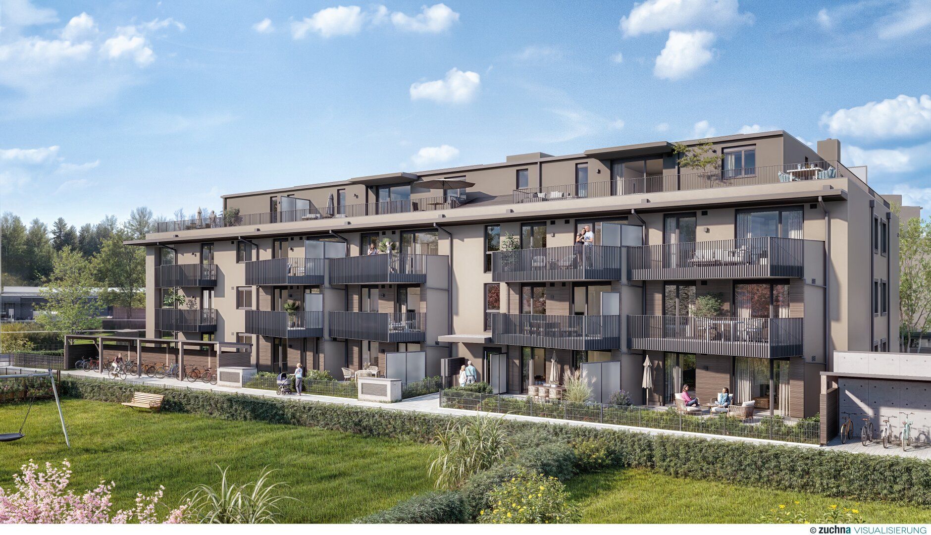 2 Zimmer Dachgeschoß Wohnung mit 34m² Terrasse in Bürmoos