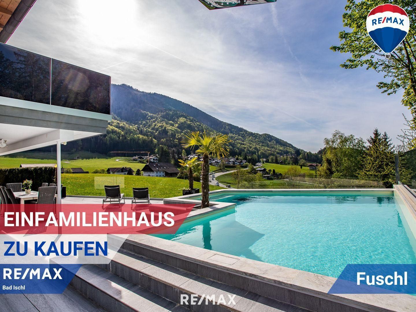 STARTPREIS! Luxuriöse Doppelhaushälfte mit Pool und Seeblick in Fuschl