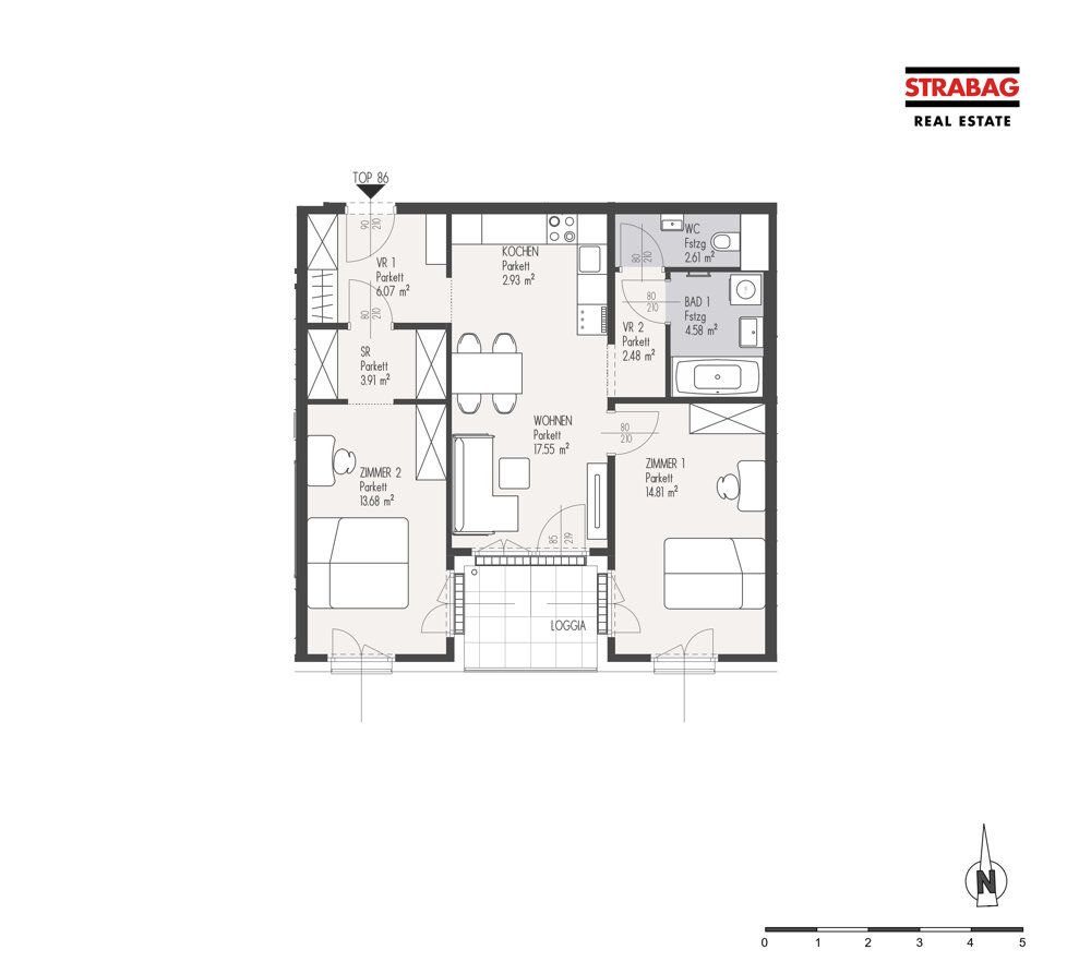 Wohnung – Wien, Neu-Erlaa, Katastralgemeinde Erlaa - Ansicht 2