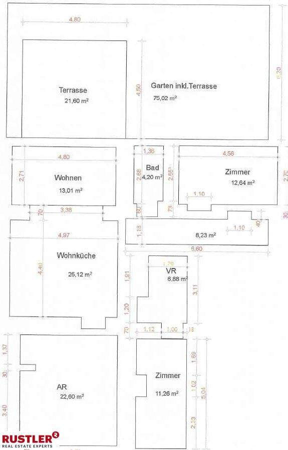 Einzigartige Gartenwohnung mit 2 Badezimmern in schöner Ruhelage!