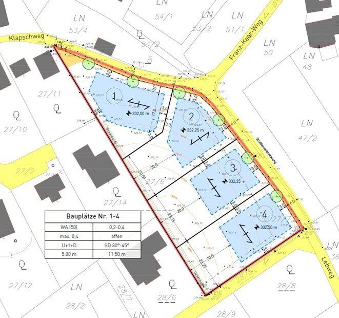4 einzigartige Baugrundstücke in Ehrenhausen an der Weinstraße! *Provisionfrei* - Mehr