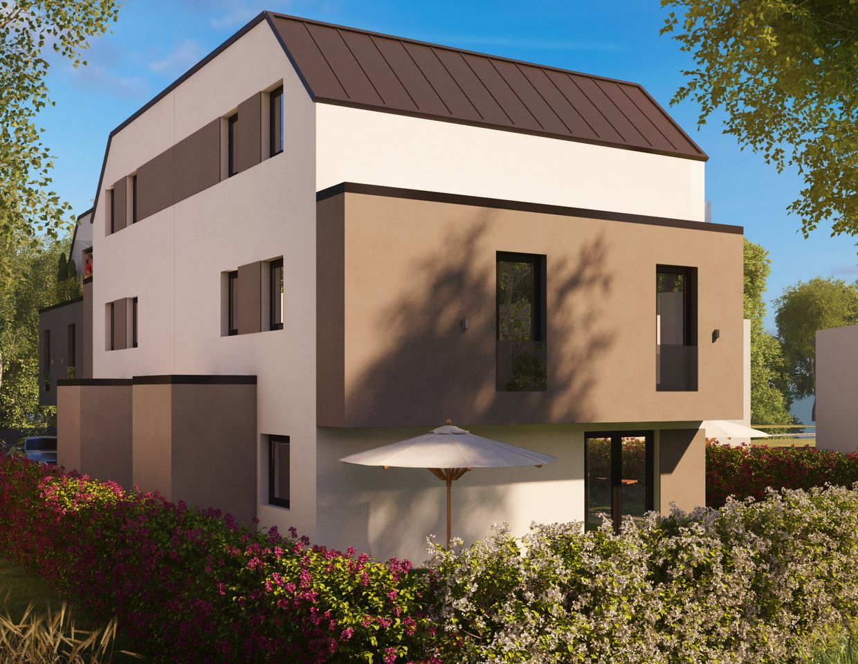NEU ERRICHTET: Einzelhaus oder DH-Hälfte in ruhiger Wohnlage