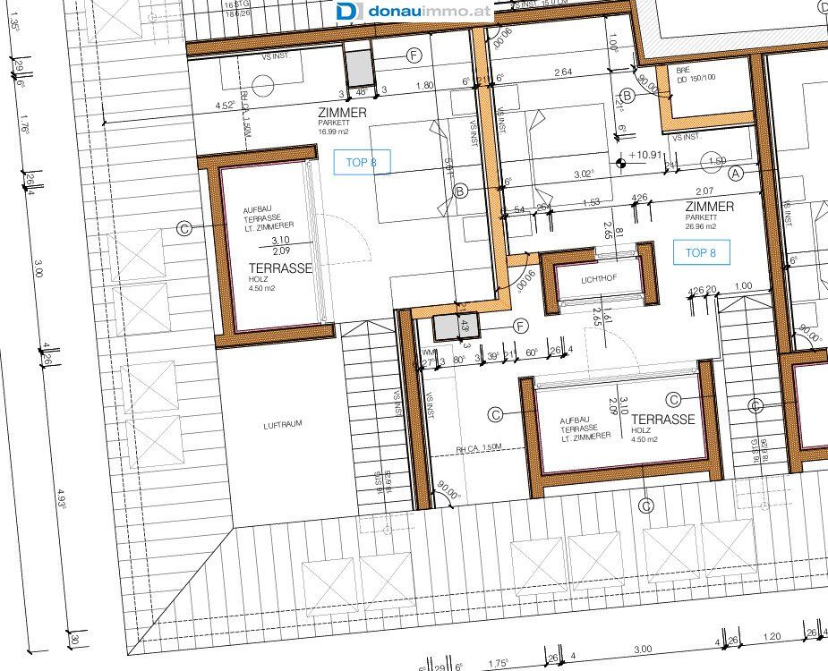 ERSTBEZUG: Feudale 3-Zimmer-Dachgeschoßmaisonette in ruhiger Top Lage mit Süd und West-Balkon und Lift - zentrumsnah DG Top 8