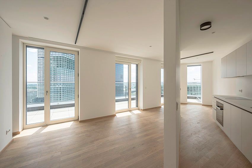Sonnige 3-Zimmer-Wohnung - Erstbezug in den DC Flats - zu mieten in 1220 Wien