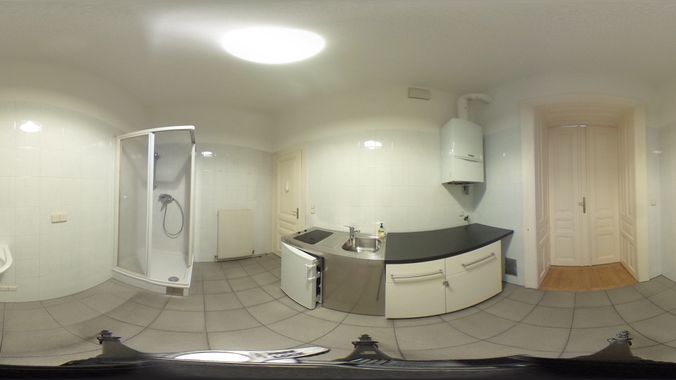 Badezimmer- Küchenbereich