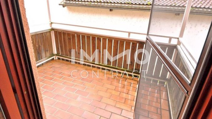 Blick zum Balkon