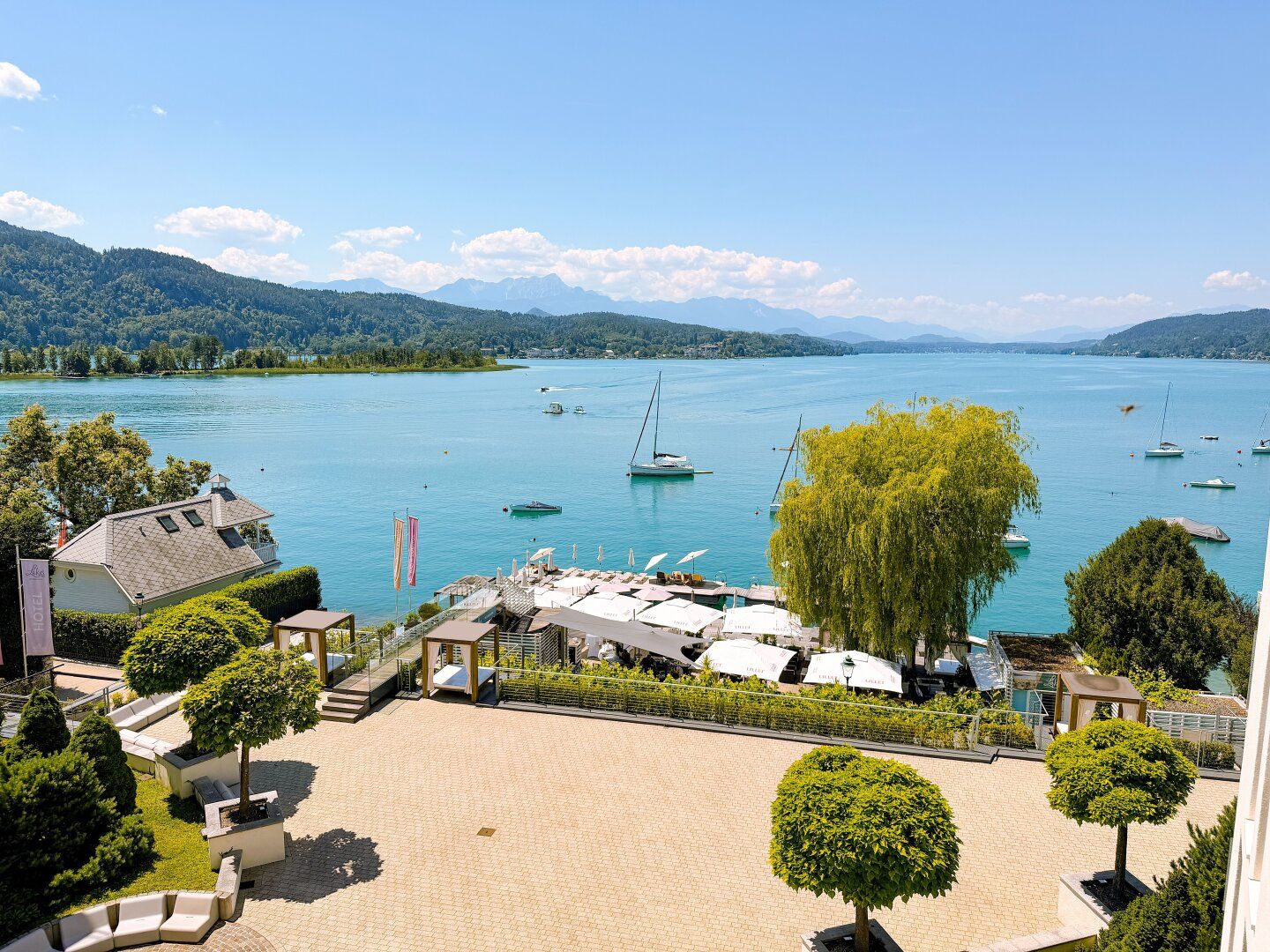 Stilvolles Lake-Suite-Appartement mit Seezugang und Seeblick
