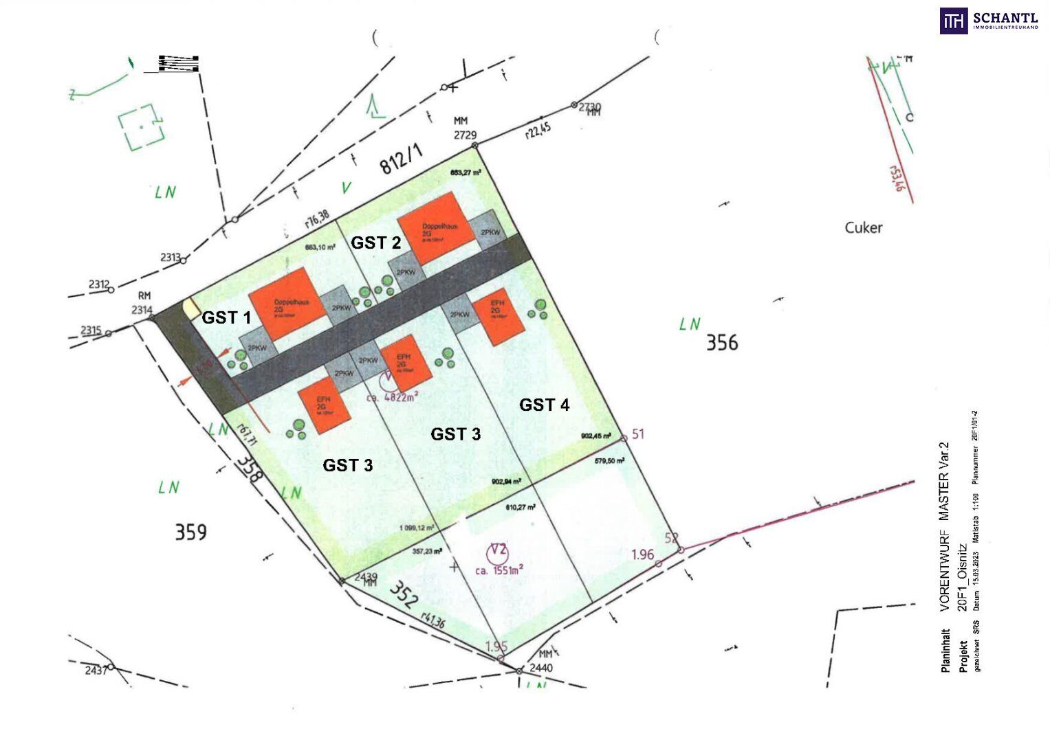 Ihr Luxus-Bauplatz in idyllischer Lage für ein kaiserliches Wohngefühl! - Grundstücke ab 850 m² - Nähe Lannach & St. Josef Oisnitz - Ansicht 3