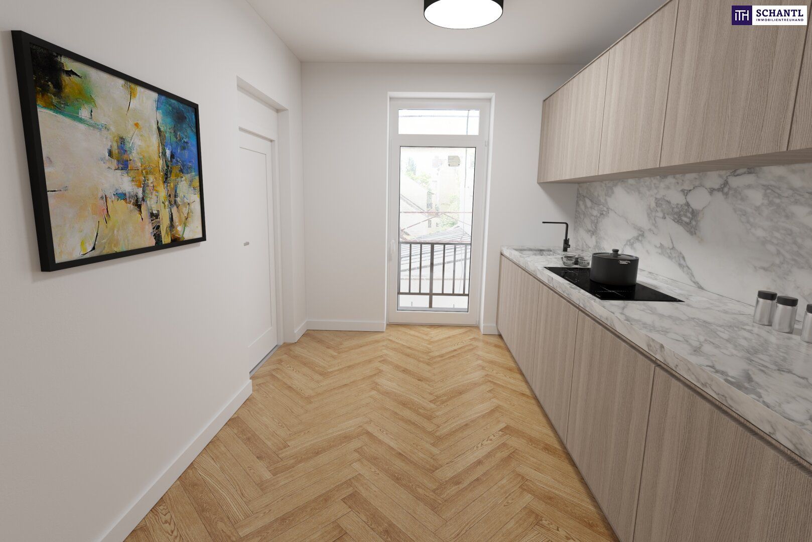 ***Ein Zuhause zum Verlieben - stilvoll saniertes Altbaujuwel mit 3 Zimmern, Klimaanlage, Terrasse & edlem Fischgrätparkett - überzeugen Sie sich selbst bei einer Besichtigung***